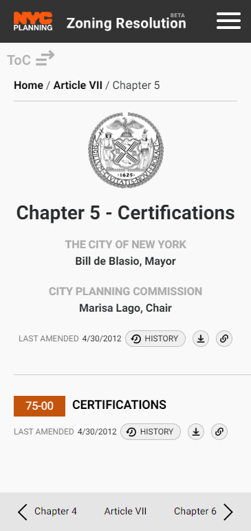 NYC Zoning Phone Screenshot 2