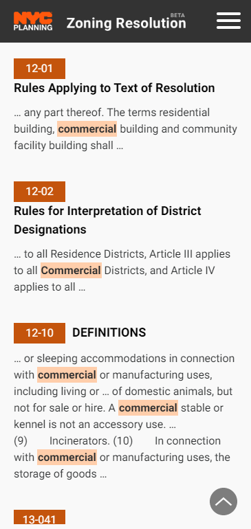 NYC Zoning Phone Screenshot 3