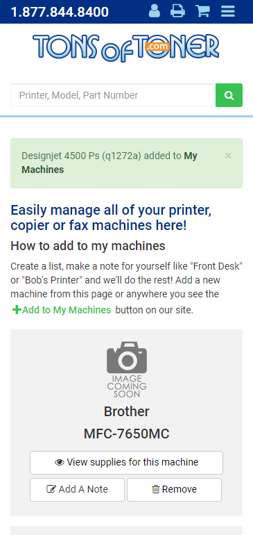 Tons of Toner Mobile Screencap 2