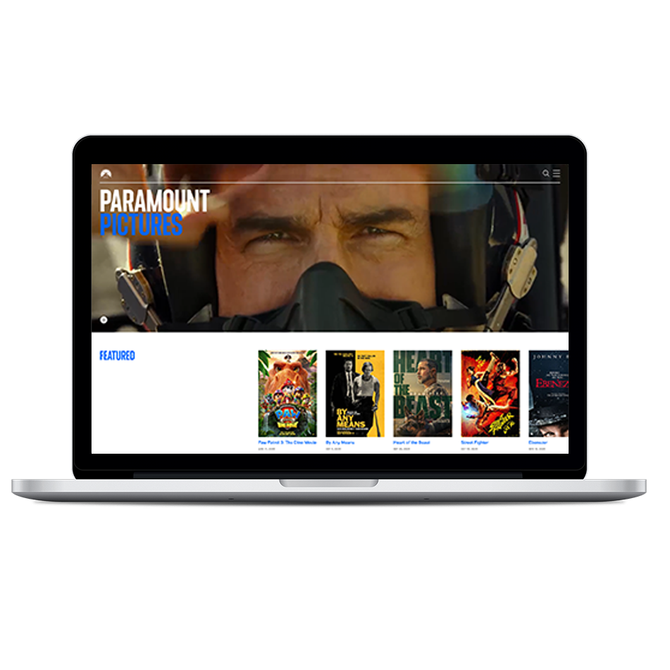 Paramount website example 1
