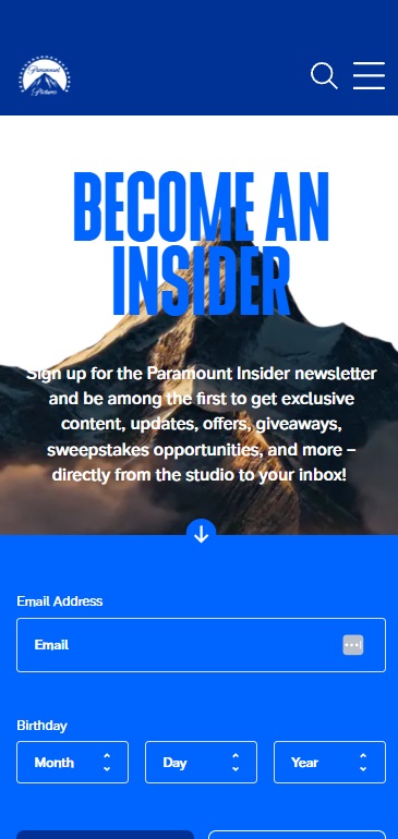 Paramount mobile example 3