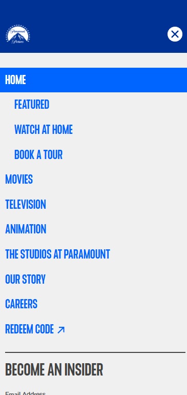 Paramount mobile example 4