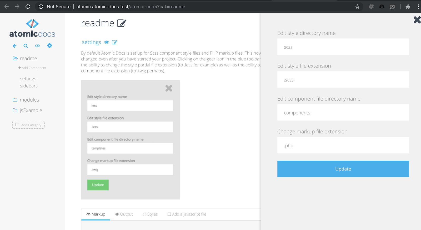 Screenshot of atomicdocs