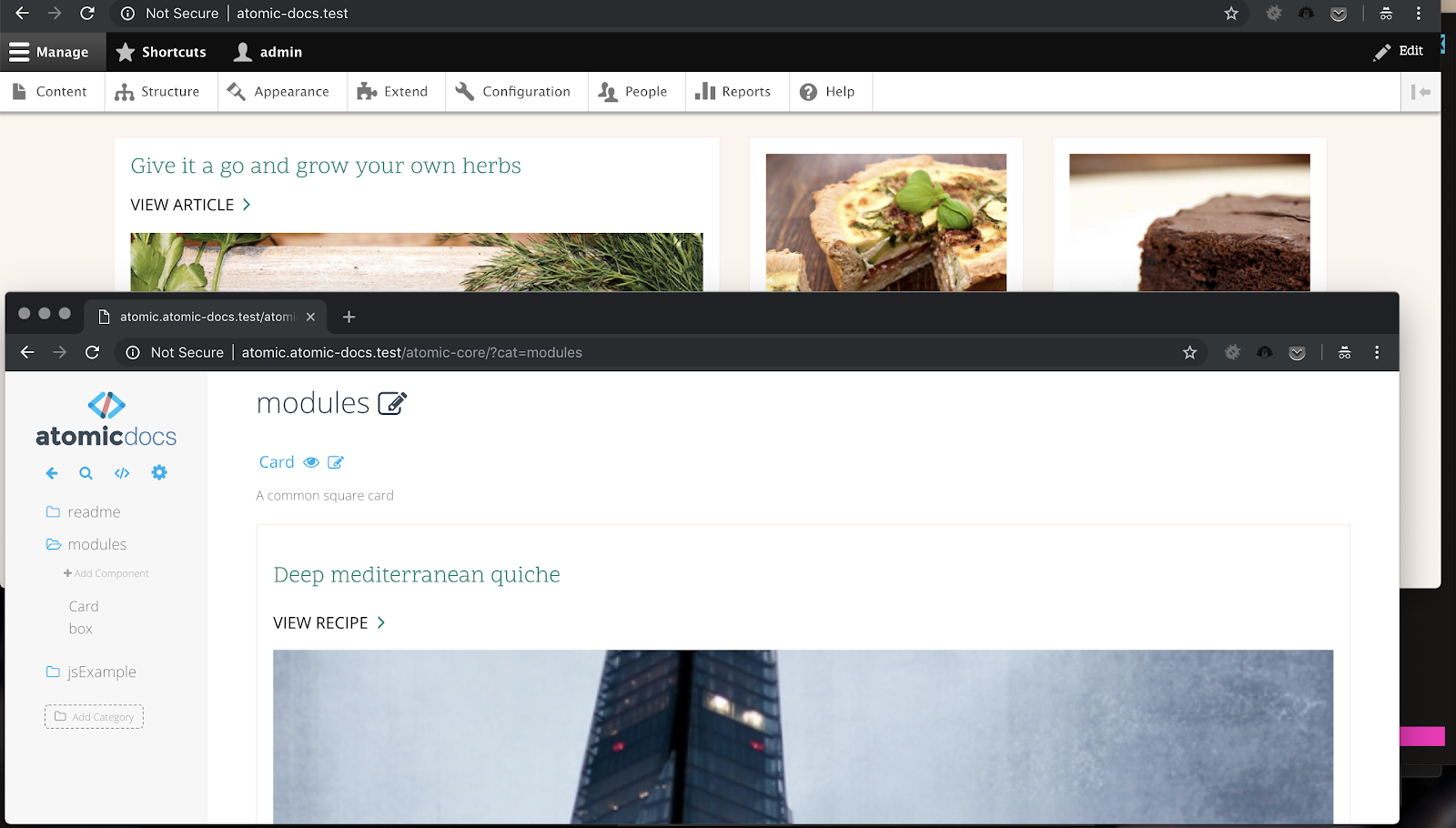 Screenshot of atomicdocs