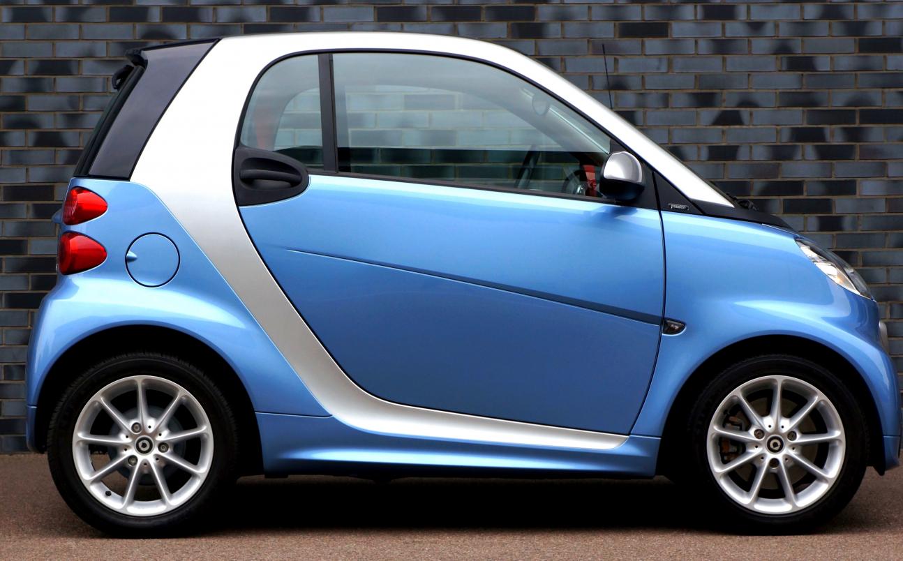 Blue Smart Car