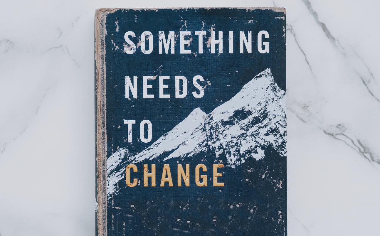 Something needs to change book