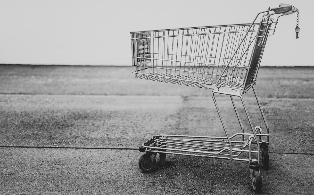 Grey Scale Shopping Cart